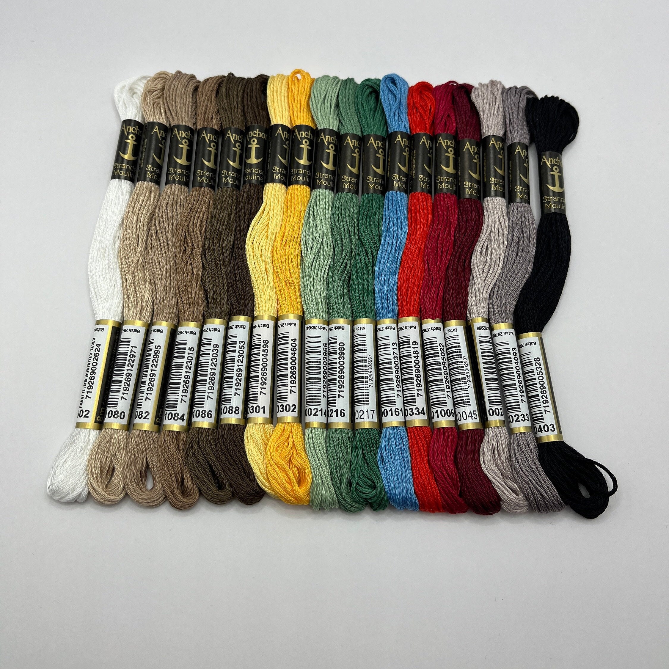 Anchor Embroidery Floss - Pkg of 12, Black 0403