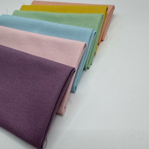 FORFAIT DE TISSU pour BRODERIE, Tissu, Tissu coloré, Paquet de tissu, Broderie en tissu, Tissu pour broderie, Collection Printemps Rose, Jaune, Lilas 2024 image 8