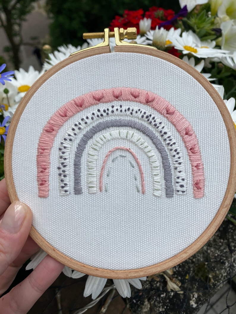 Stickvorlage boho regenbogen stickbild boho rainbow  etsy Stickvorlage boho regenbogen stickbild boho rainbow  etsy