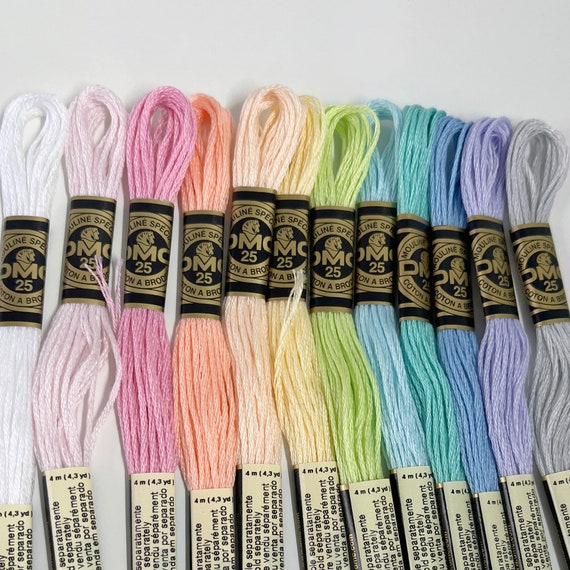 EMBROIDERY YARN SET, EMBROIDERY TWIST, Embroidery Thread, Thread for  Embroidery, Embroidery Set, Embroidery Thread Set, Yarn Set, pastel 