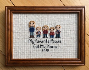 Personalized Cross Stitch Portraits