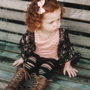 Baby girl ripped leggings clearance