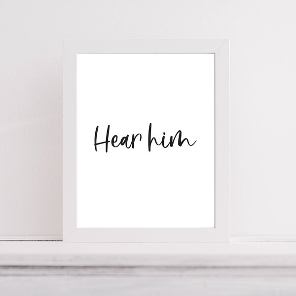 Hear Him - Etsy