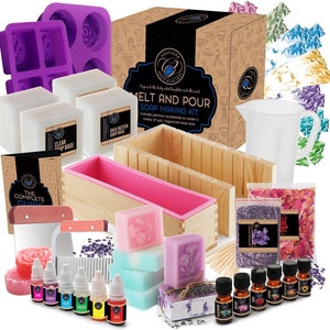 CraftZee Large Soap Making Kit Supplies for Adults and Kids - DIY Arts and Crafts