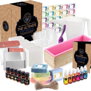 CraftZee Soap Making Kit - Soap Making Supplies - DIY Kits for Adults and Kids - Melt and Pour Soap Kit