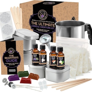 CraftZee Soy Candle Making Kit for Adults Beginners - DIY Candle Making Supplies