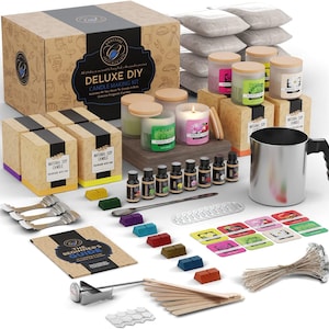 CraftZee Large Soy Candle Making Kit Supplies for Adults, Beginners - DIY Arts and Crafts