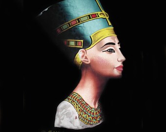 エジプトの女王ネフェルティティ - エジプト美術 - 古代エジプト
