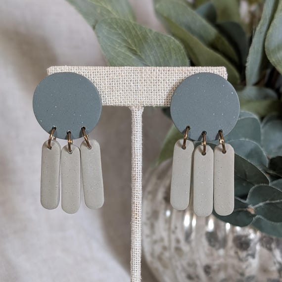 Green Circle Dangles