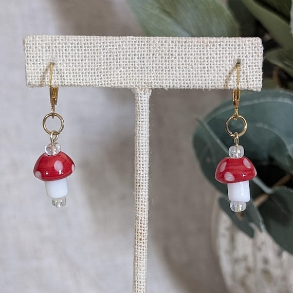 Mushroom Bead Dangles