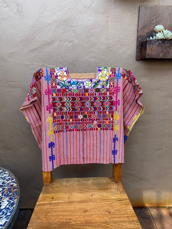 Huipil Blouse from Colotenango Guatemala, Embroid… - image 1