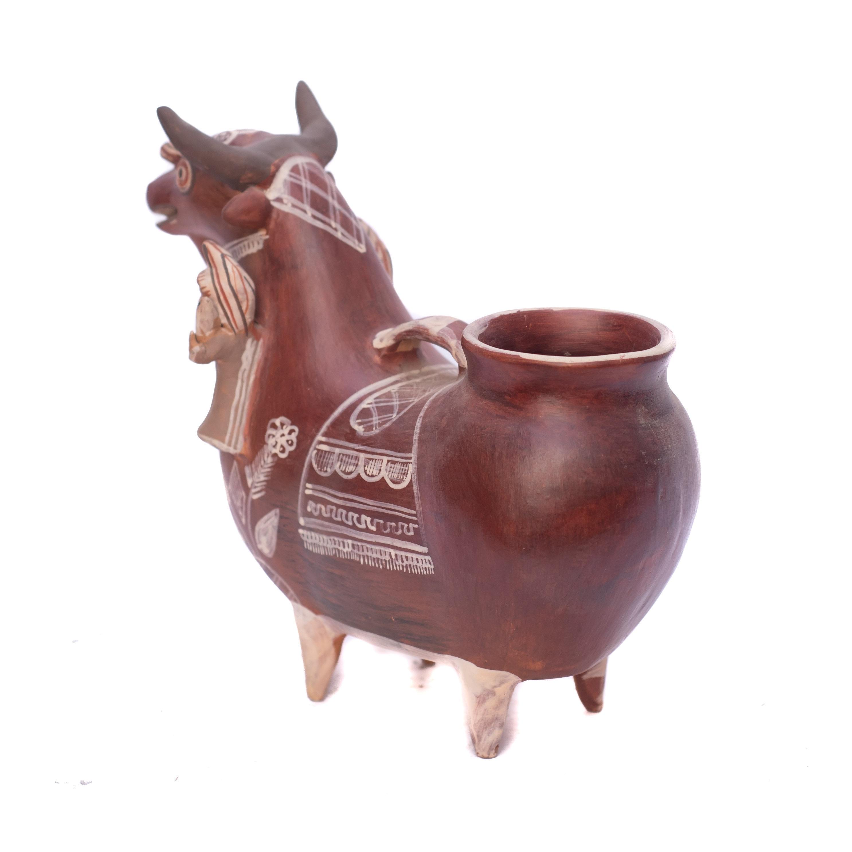 Figurines Vintage Bull Altar Ayacucho Religious Art 12x7x10 Handcrafted ...
