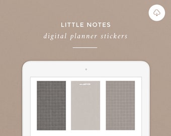 Little Sticky Notes - DIGITAL and PRINTABLE Planner Stickers - GoodNotes Noteability Bullet Journal | Instant Download