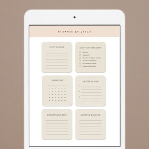 Earthy Sticky Notes Self Care Sticky Notes 1.0 (rounded) - Goodnotes Planners Notebook ...