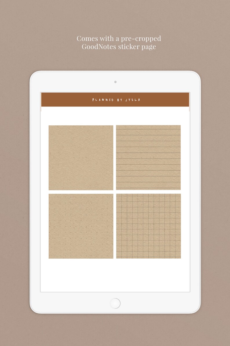 Kraft Sticky Notes DIGITAL and PRINTABLE Minimal Planner Etsy