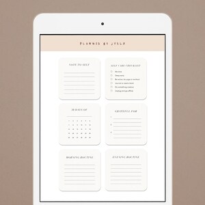 Earthy Sticky Notes Self Care Sticky Notes 1.0 (rounded) - Goodnotes Planners Notebook ...