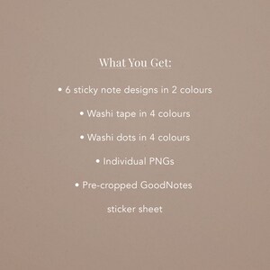 Earthy Sticky Notes Self Care Digital Sticky Notes Bundle square Goodnotes Planners ...