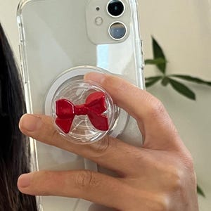 Coquette Bow Grip tok : Y2K Ribbon Phone Grip Magsafe