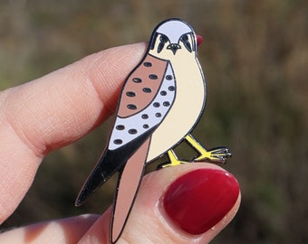 American Kestrel Enamel Pin