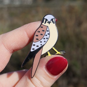 American Kestrel Enamel Pin