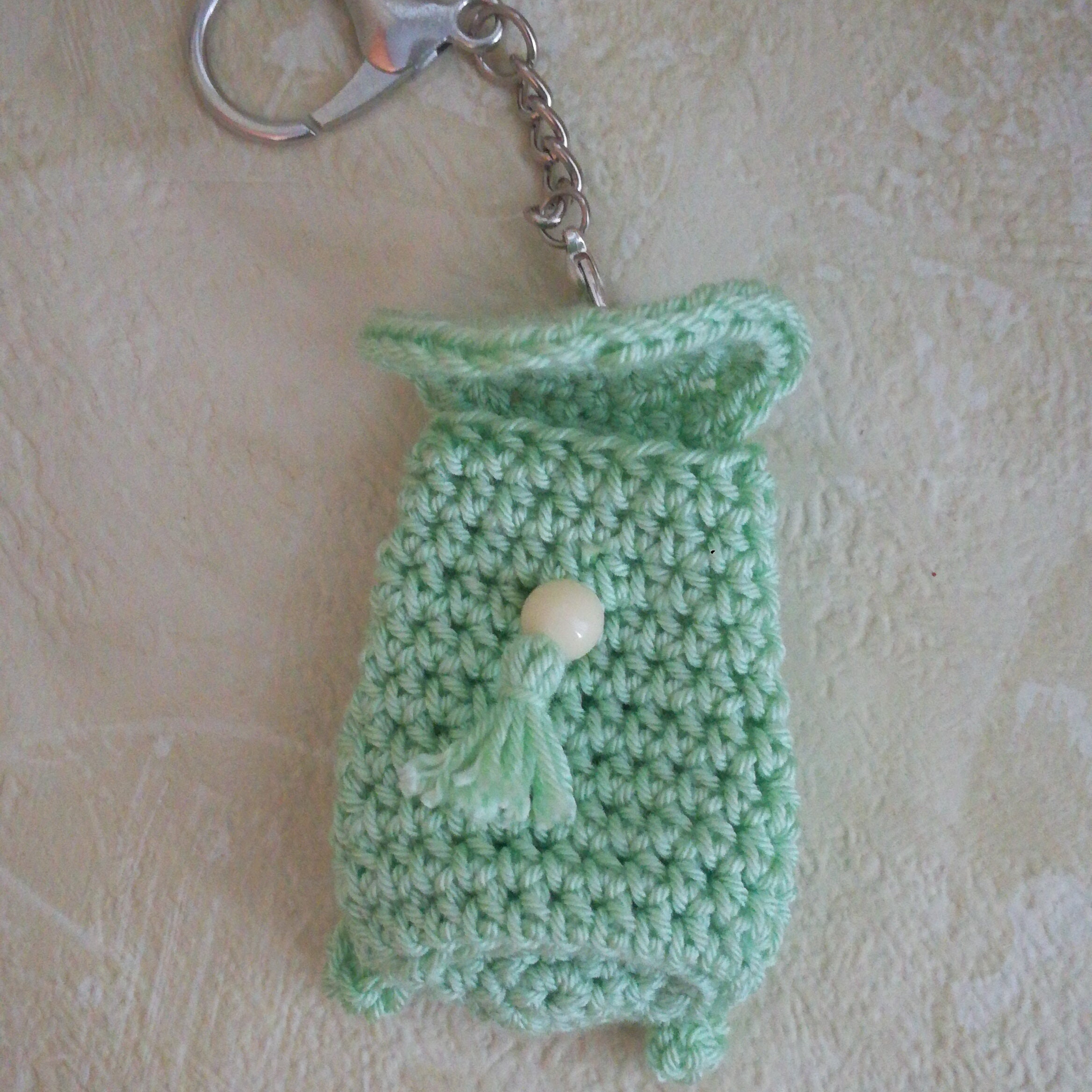 Crochet mini backpack Backpack keychain Keychain Handmade Etsy