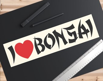 Bonsai Sticker: Water-Resistant Vinyl (Indoor and Outdoor Use)