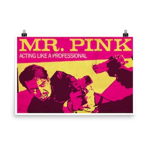 Reservoir Dogs Movie Poster Print, Mr. Pink, Steve Buscemi, Reservoir Dogs Fan Art