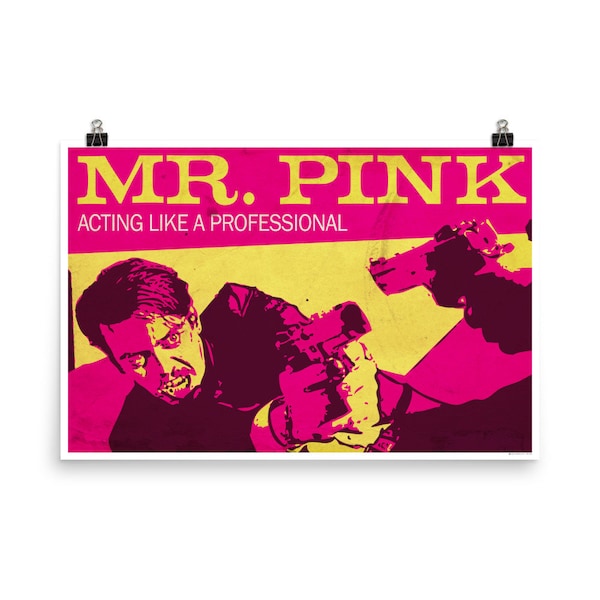 Reservoir Dogs Movie Poster Print, Mr. Pink, Steve Buscemi, Reservoir Dogs Fan Art