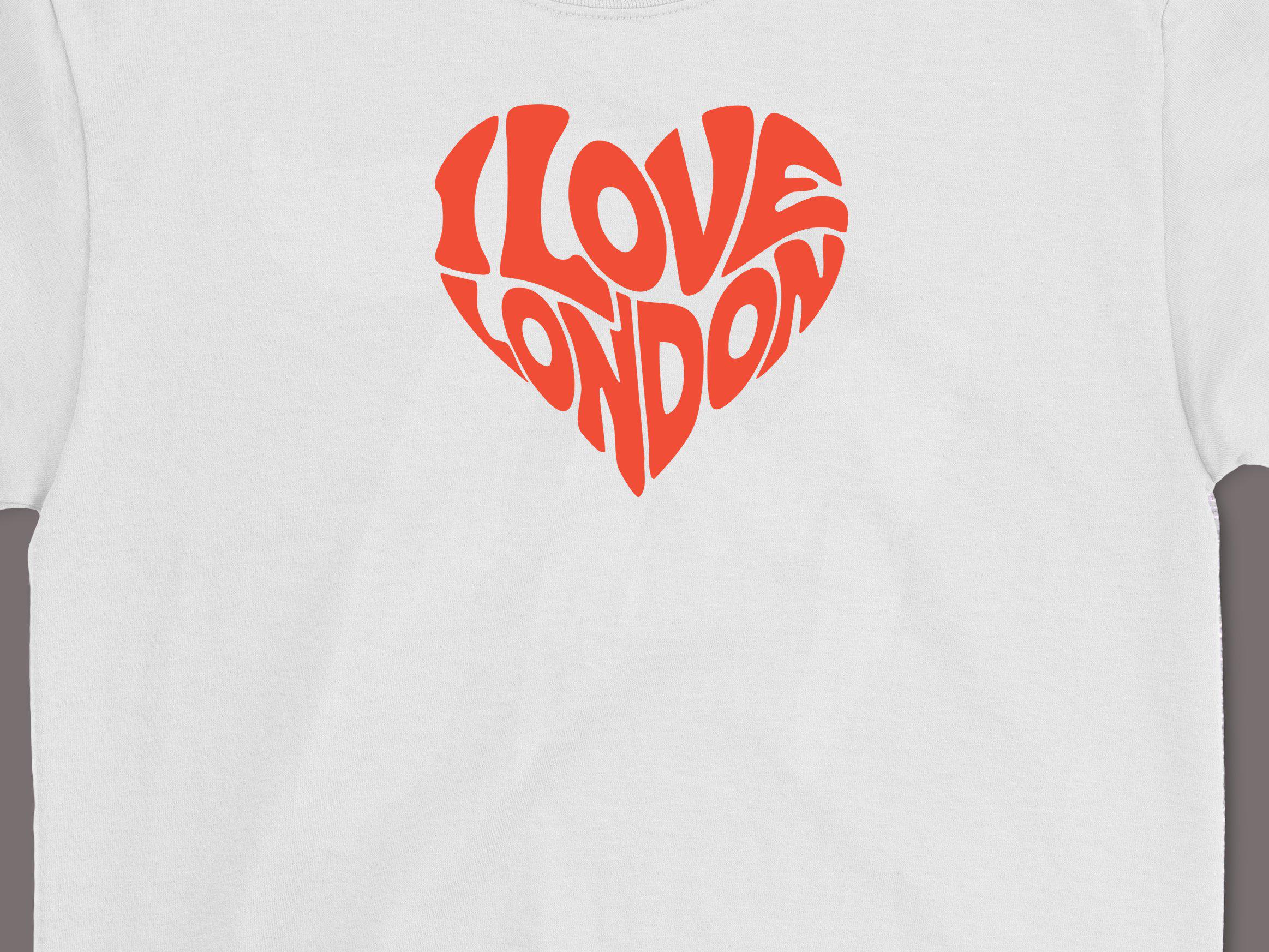 T-shirt "I Love London" - Femme - Coton 241 G - Coupe Classique - Montre Ta Fierté Londonienne