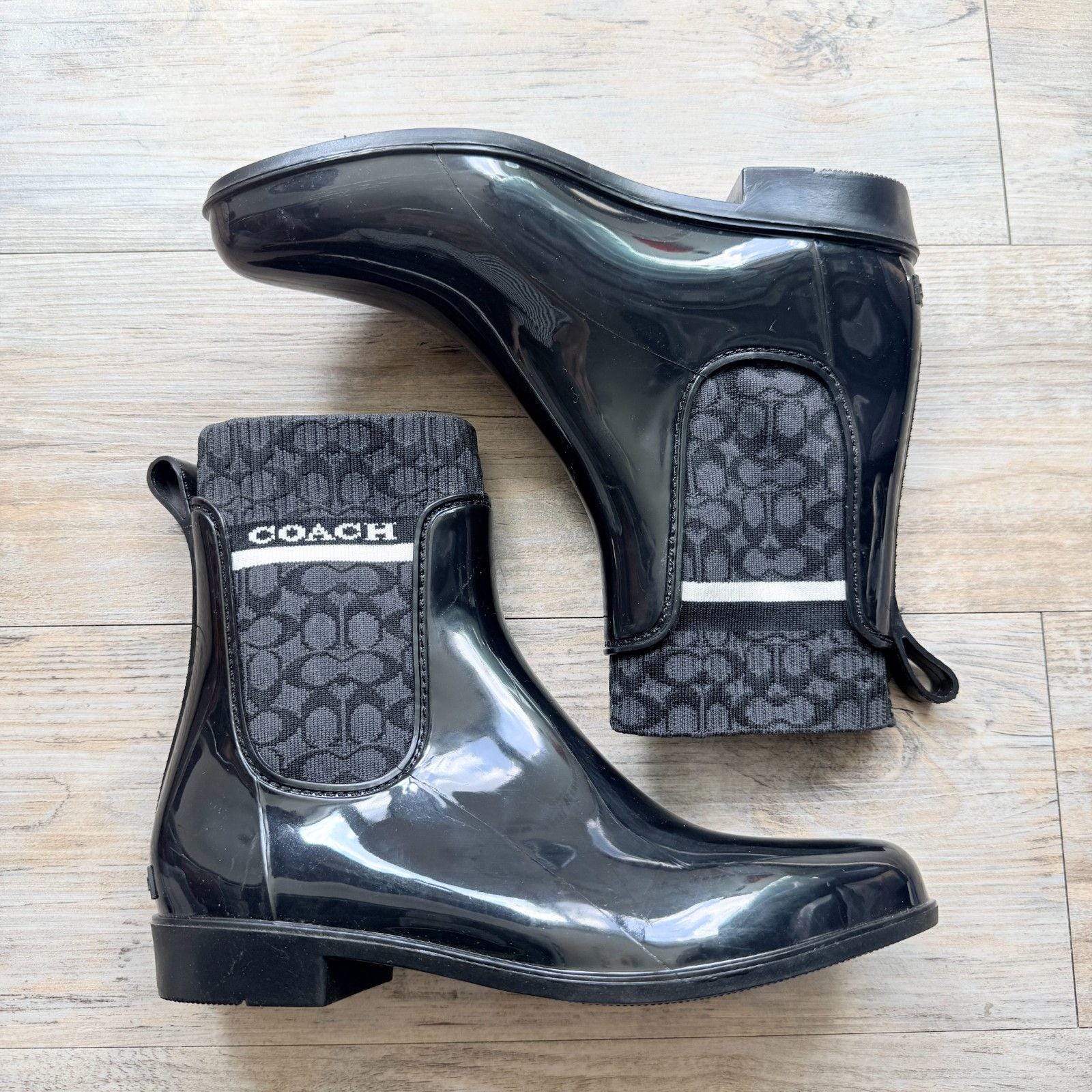 Coach Rain Boots - Etsy