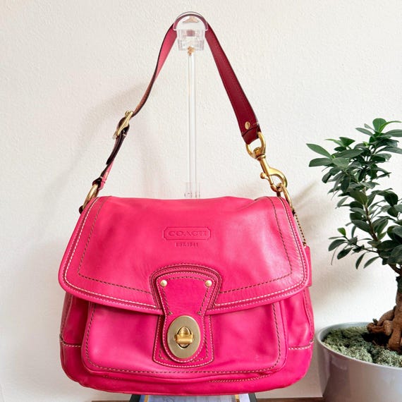 Coach Legacy Ali F12854 Raspberry Pink Leather Should… - Gem