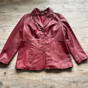 ジャケット・アウター 1990s 2000s archive red leather coat , Vintage 70s Brick Red Leather Jacket S – Shopexile