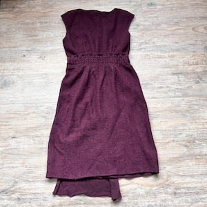 Anthropologie Sparrow Cordial Embrace Dress Medium Burgundy Twilight Alice image 2