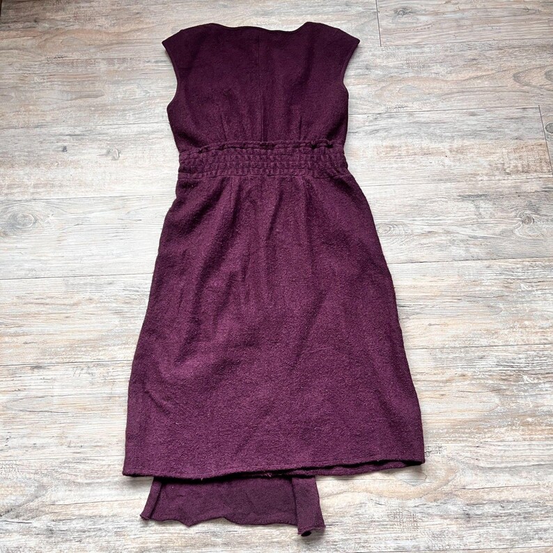 Anthropologie Sparrow Cordial Embrace Dress Medium Burgundy Twilight Alice image 2