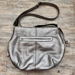 ブライトン クレオ ボウ ショルダーバッグ ピューターメタリックレザー Y2K コケットシック 画像 2