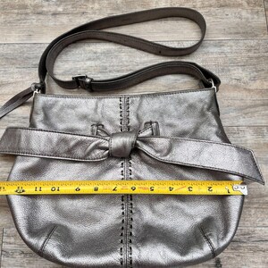 ブライトン クレオ ボウ ショルダーバッグ ピューターメタリックレザー Y2K コケットシック 画像 7
