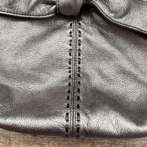 ブライトン クレオ ボウ ショルダーバッグ ピューターメタリックレザー Y2K コケットシック 画像 9
