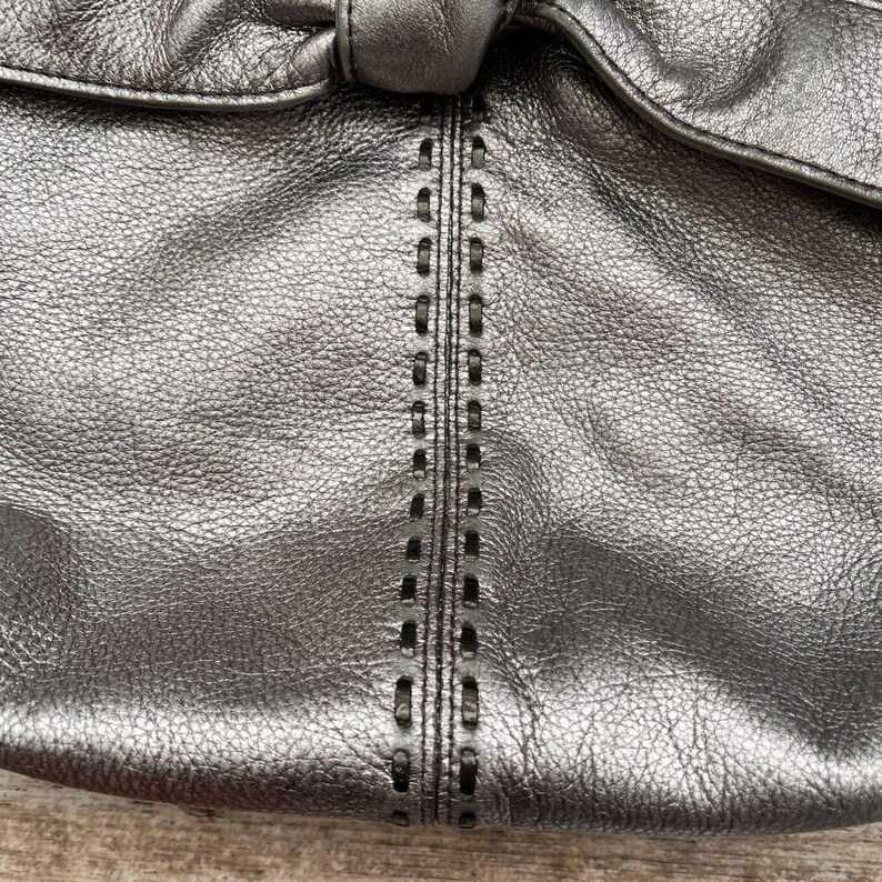 ブライトン クレオ ボウ ショルダーバッグ ピューターメタリックレザー Y2K コケットシック 画像 9