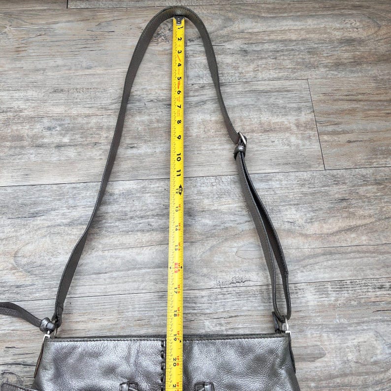 ブライトン クレオ ボウ ショルダーバッグ ピューターメタリックレザー Y2K コケットシック 画像 5