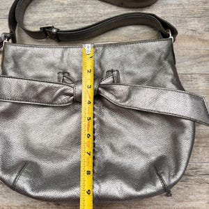 ブライトン クレオ ボウ ショルダーバッグ ピューターメタリックレザー Y2K コケットシック 画像 8