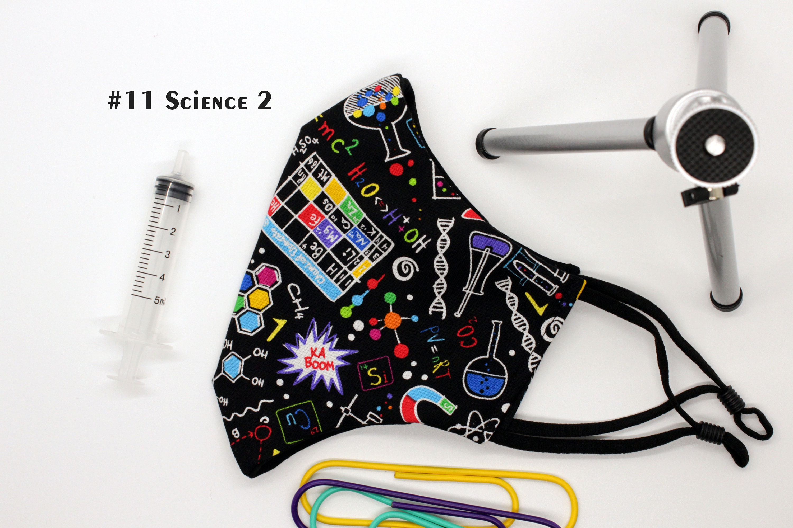 11 Science 2 / Science pattern / Chemistry / 100% Cotton / | Etsy