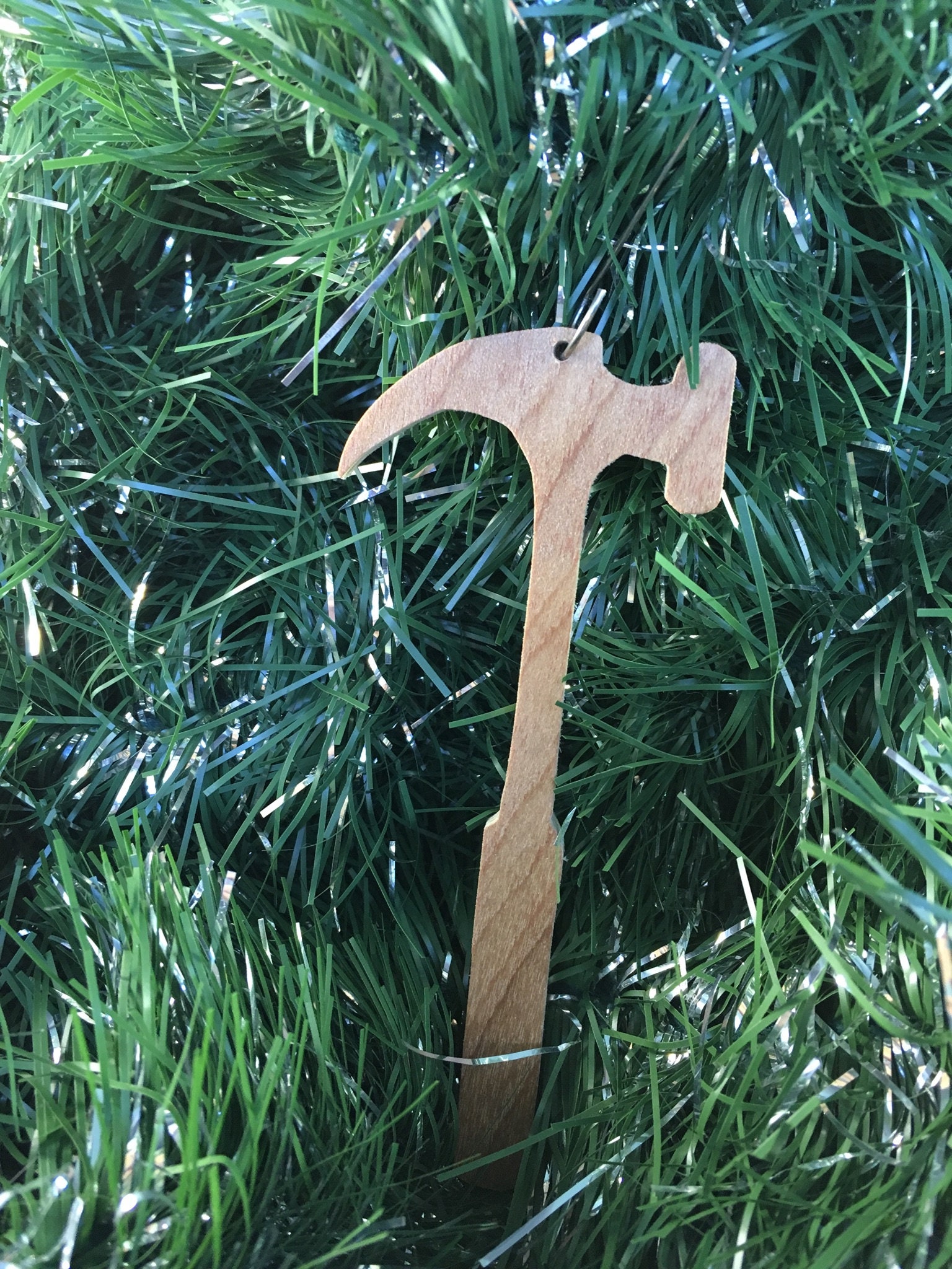 Wooden hammer ornament Etsy