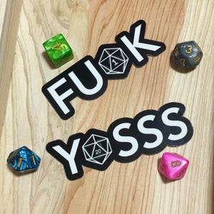 Critical Fail/Natural 20 Vinyl Stickers, Tabletop Roleplay, Pencil and Paper