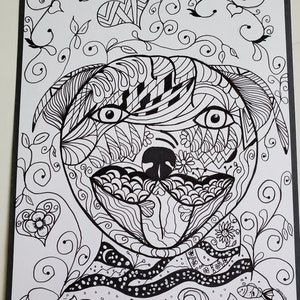 Zen Dog to Color