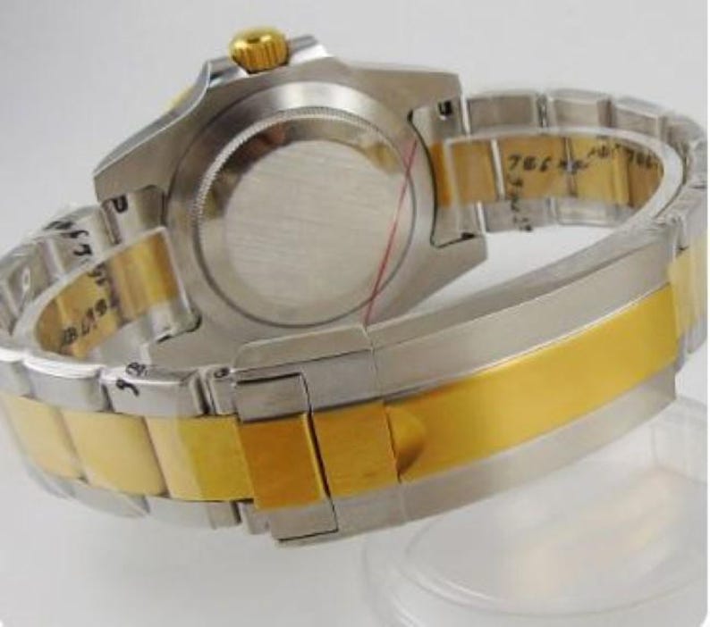 GCS 2 Tone Automatic Dive Watch - Blue Dial - NH35 Movement Oyster / Solid