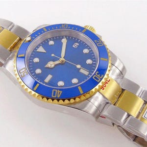 GCS 2 Tone Automatic Dive Watch - Blue Dial - NH35 Movement bild 2