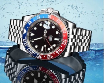 GMT GCS Automatic Pepsi Sport Dive Watch - Seiko Nh34 Movement