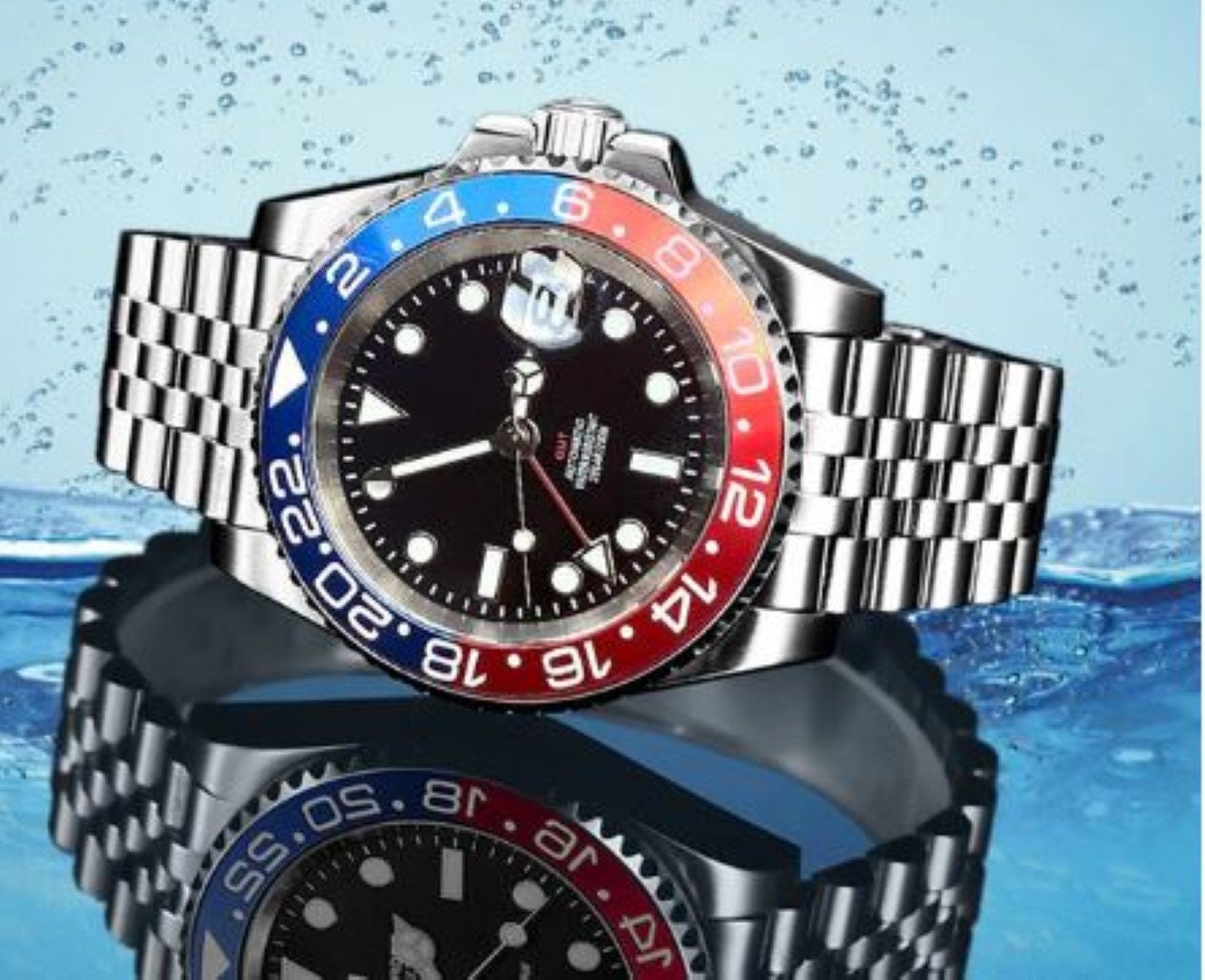 NH36 MOD ヴィンテージ サブマリーナ オマージュ カスタム ペプシ Custom Seiko GMT MOD Pepsi Vintage 2024 -