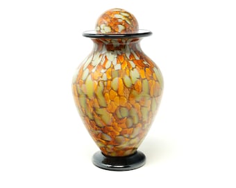 Atlantic Oro Urn for Ashes made of Hand Blown Glass - Small
