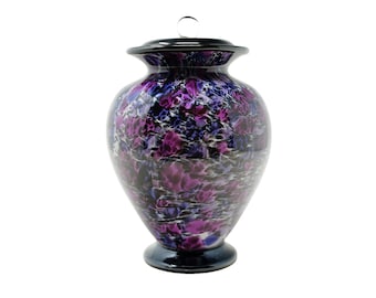 Amato Fortunas Urn for Ashes made of Hand Blown Glass - Small